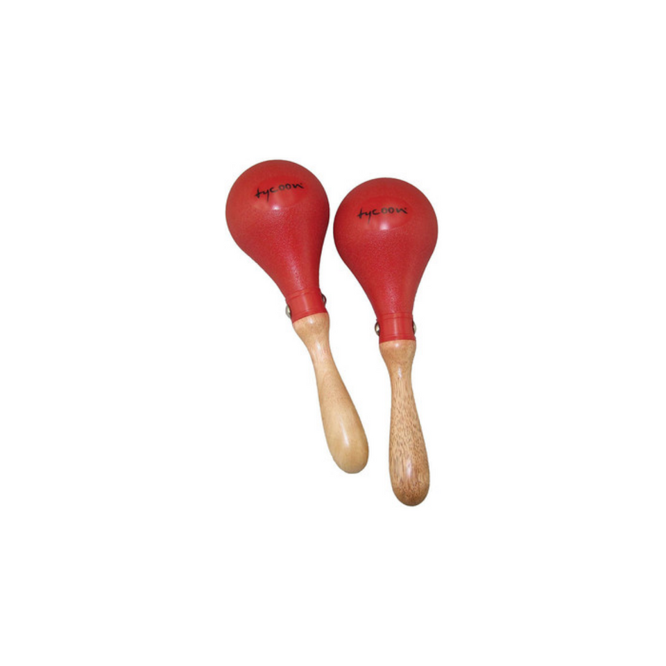 MARACAS TYCOON MINI LOW-PITCHED PLASTIC TMPS-R RED