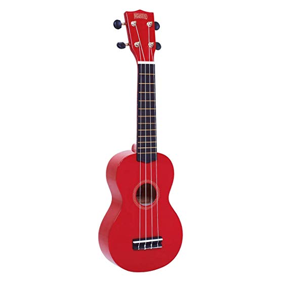 UKULELE MAHALO SOPRANO RED INCLUDES INITIATION PACK AND CASE