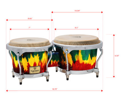 TYCOON BONGOS 7" &amp; 8½" MASTER PALETTE SERIES MTBPL-C