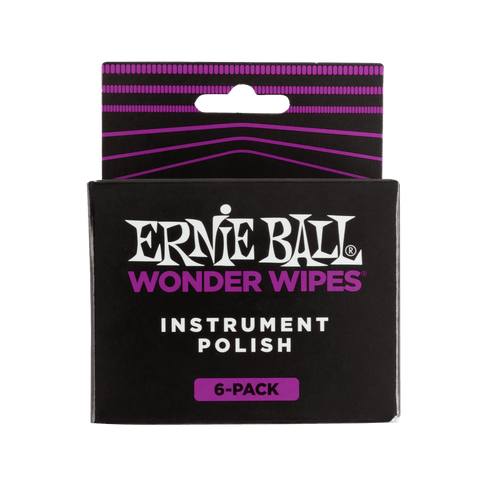 ERNIE BALL DAMP POLISHING CLOTH FOR INSTRUMENTS 6 UNITS