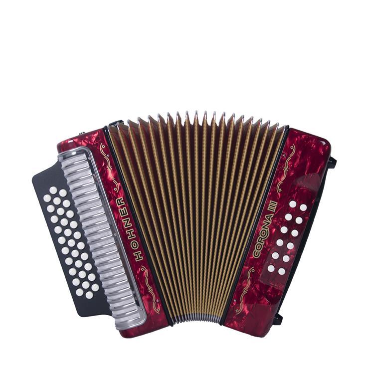 HOHNER CROWN III ADG RED ACCORDION