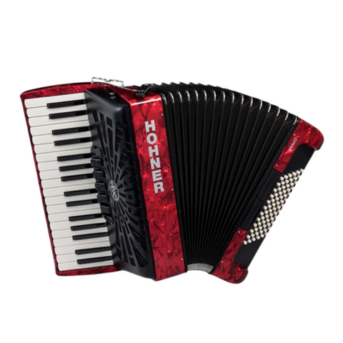 HOHNER BRAVO III ACCORDION 72 BASS RED