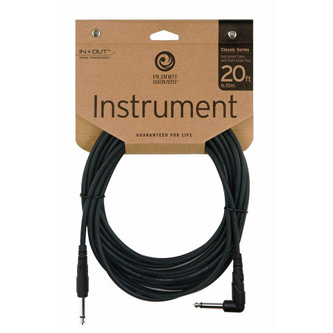 CABLE PLANET WAVES DE 6 METROS 1/4" PW-CGTRA-20