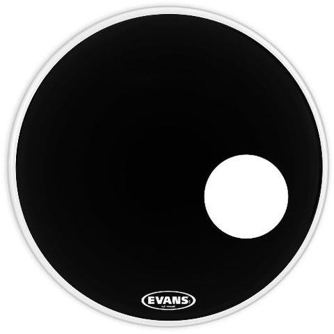 EVANS 22" BLACK RESONANT PAD.