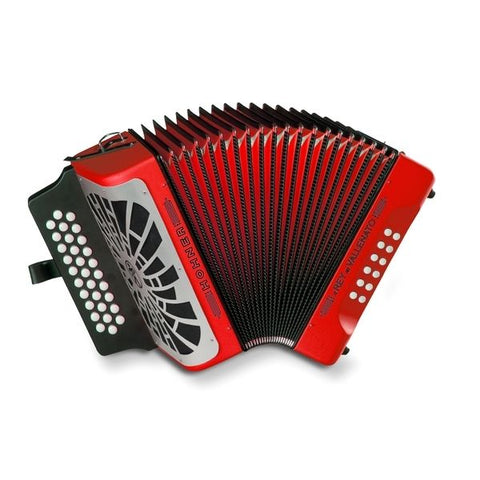 ACORDEON HOHNER REY VALLENATO  ADG ROJO