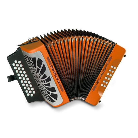 ACORDEON HOHNER REY VALLENATO ADG NARANJA