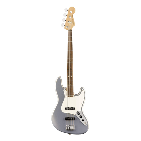 FENDER JAZZ BASS PLAYER SILVER ELECTRIC BASS 