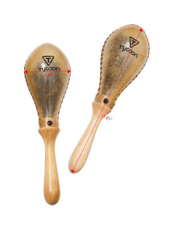 TYCOON MARACAS NATURAL RAW LEATHER TMS-110