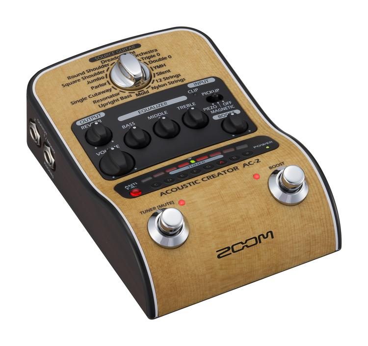 ZOOM AC-2 MULTI-EFFECT PEDAL FOR ACOUSTIC GUITAR 