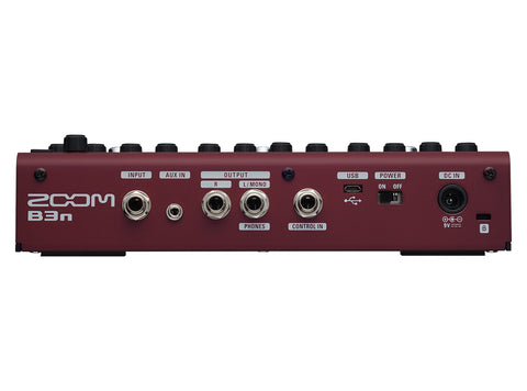 ZOOM B3N BASS MULTI-EFFECT PEDAL WITH ADAPTER