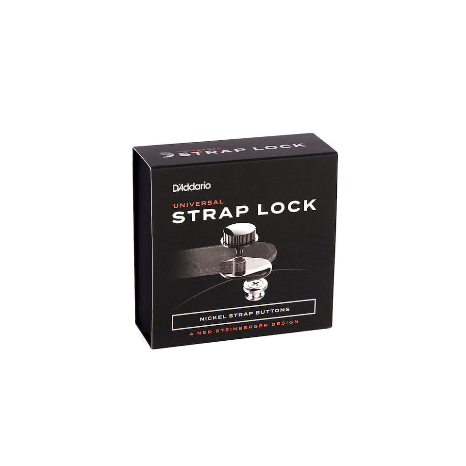 STRAP LOCK NS D'ADDARIO PW-SLS-02 / PLATEADO