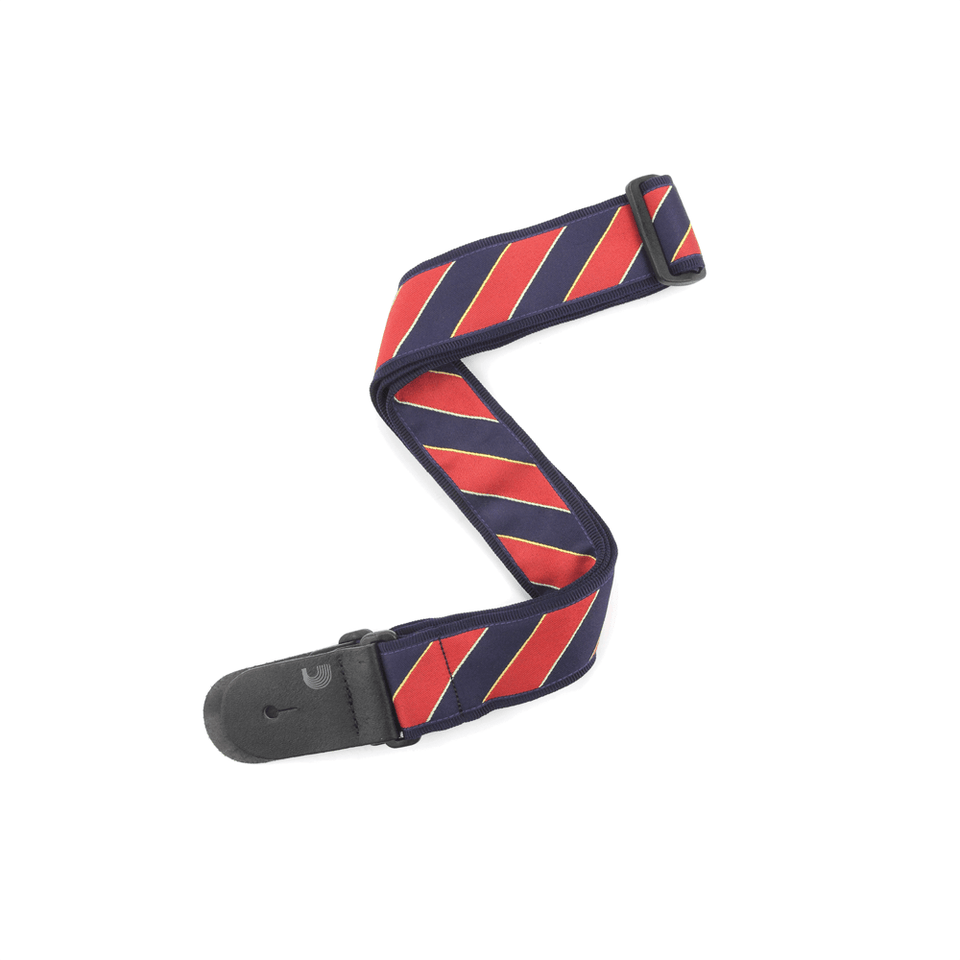 PLANET WAVES TIE STRIPES RED/BLUE GUITAR STRAP