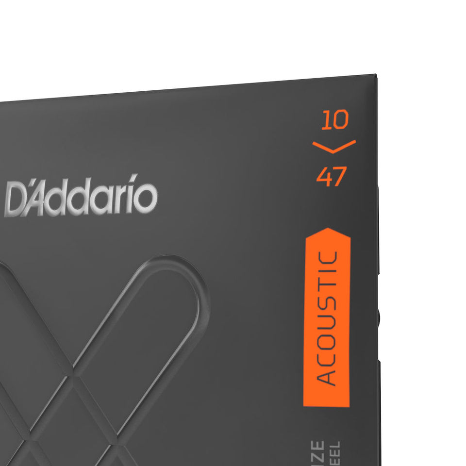 D'ADDARIO STRING SET FOR ACOUSTIC GUITAR XTABR1047 10-47