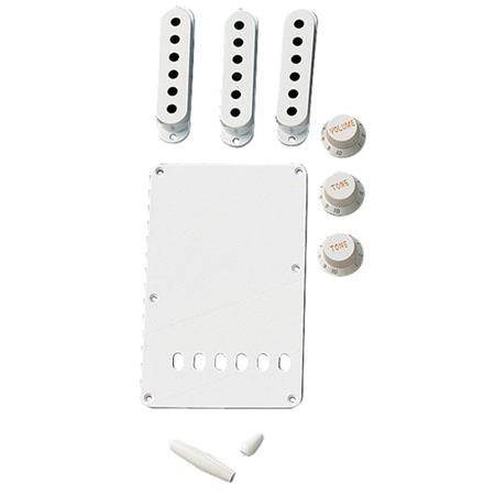 KIT ACCESORIOS FENDER PERILLAS Y PARTES GENUINAS  BLANCO