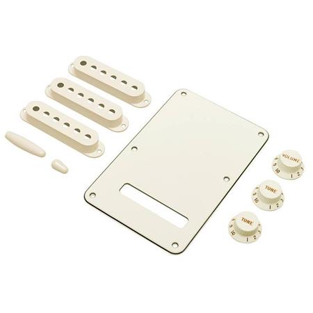 KIT ACCESORIOS FENDER PERILLAS Y PARTES GENUINAS BEIGE.