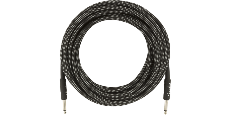 FENDER PROFESSIONAL SERIES 7.5 METER GRAY BRAIDED CABLE