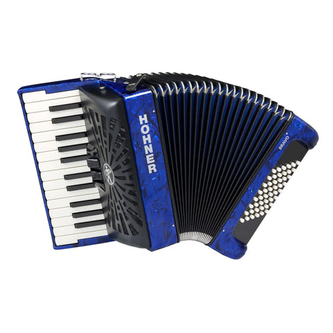 ACORDEON HOHNER BRAVO II  48 BAJOS AZUL