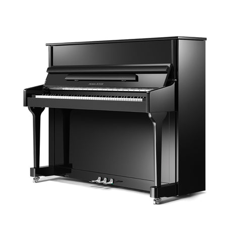 PIANO VERTICAL PEARL RIVER EU118S EBONY POLISH CON SILLA