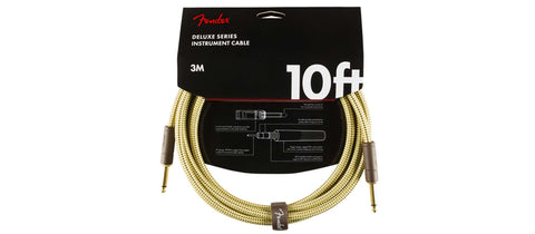 CABLE DELUXE FENDER DE 3 METROS AMARILLO.